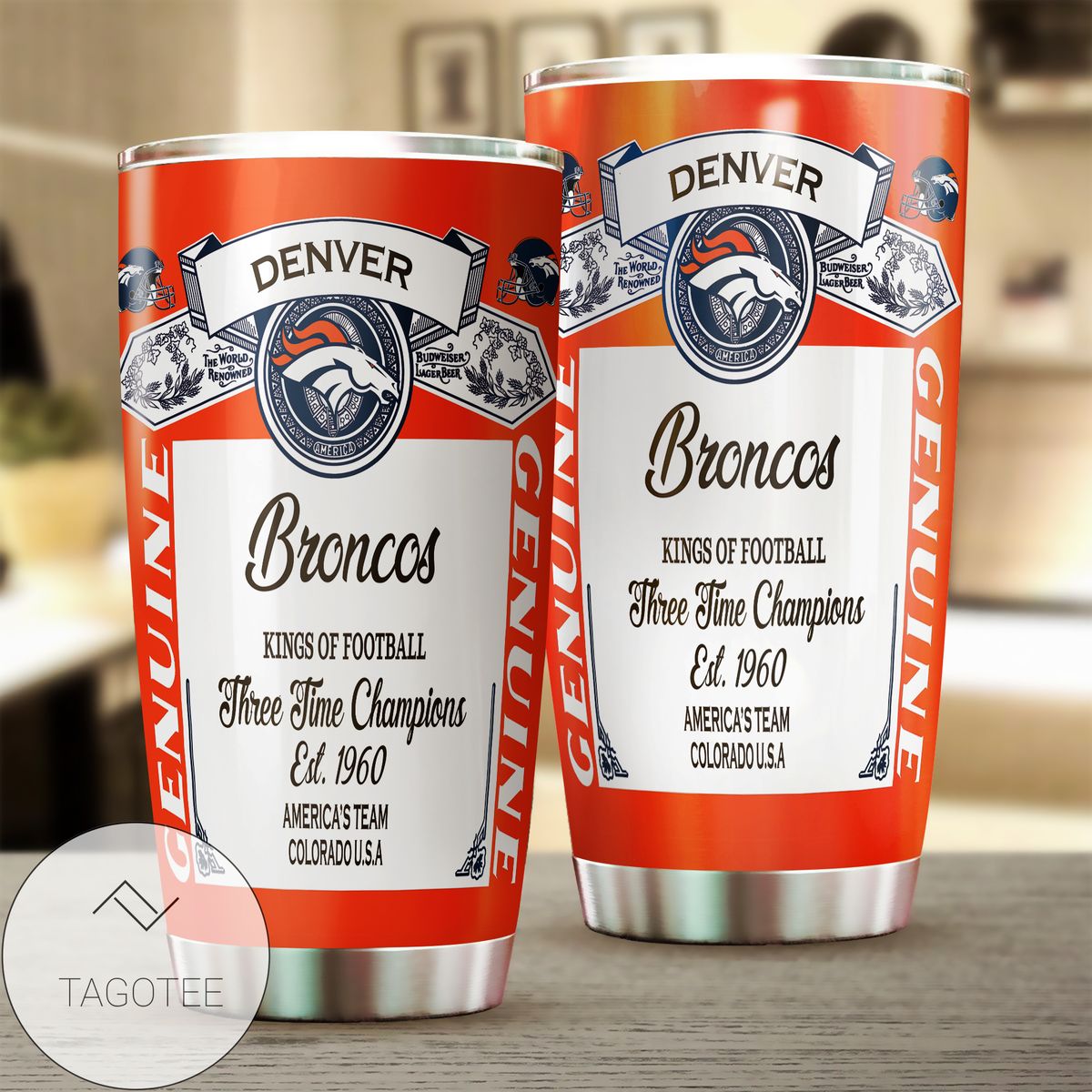 Denver Broncos Budweiser Tumbler Cup