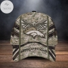 Denver Broncos NFL Camouflage Eagle Custom Name Trucker Designer Classic Baseball Cap Men Dad Sun Hat Personalized Gift