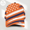 Denver Broncos NFL Grunge American Flag Trucker Designer Classic Baseball Cap Men Dad Sun Hat Gift For Football Fans