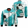 Dolphins Snoopy Lover 3D Printed Bomber Jacket