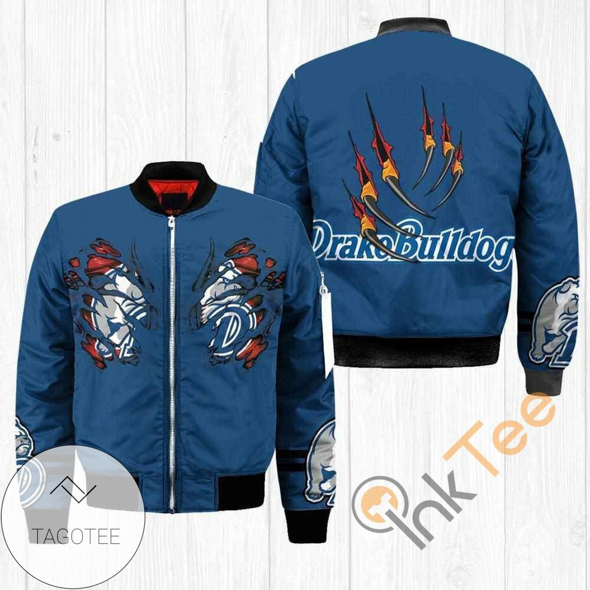 Drake Bulldogs NCAA Claws Apparel Best Christmas Gift For Fans Bomber Jacket