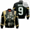 Drew Brees New Orleans Saints Black Bomber Jacket