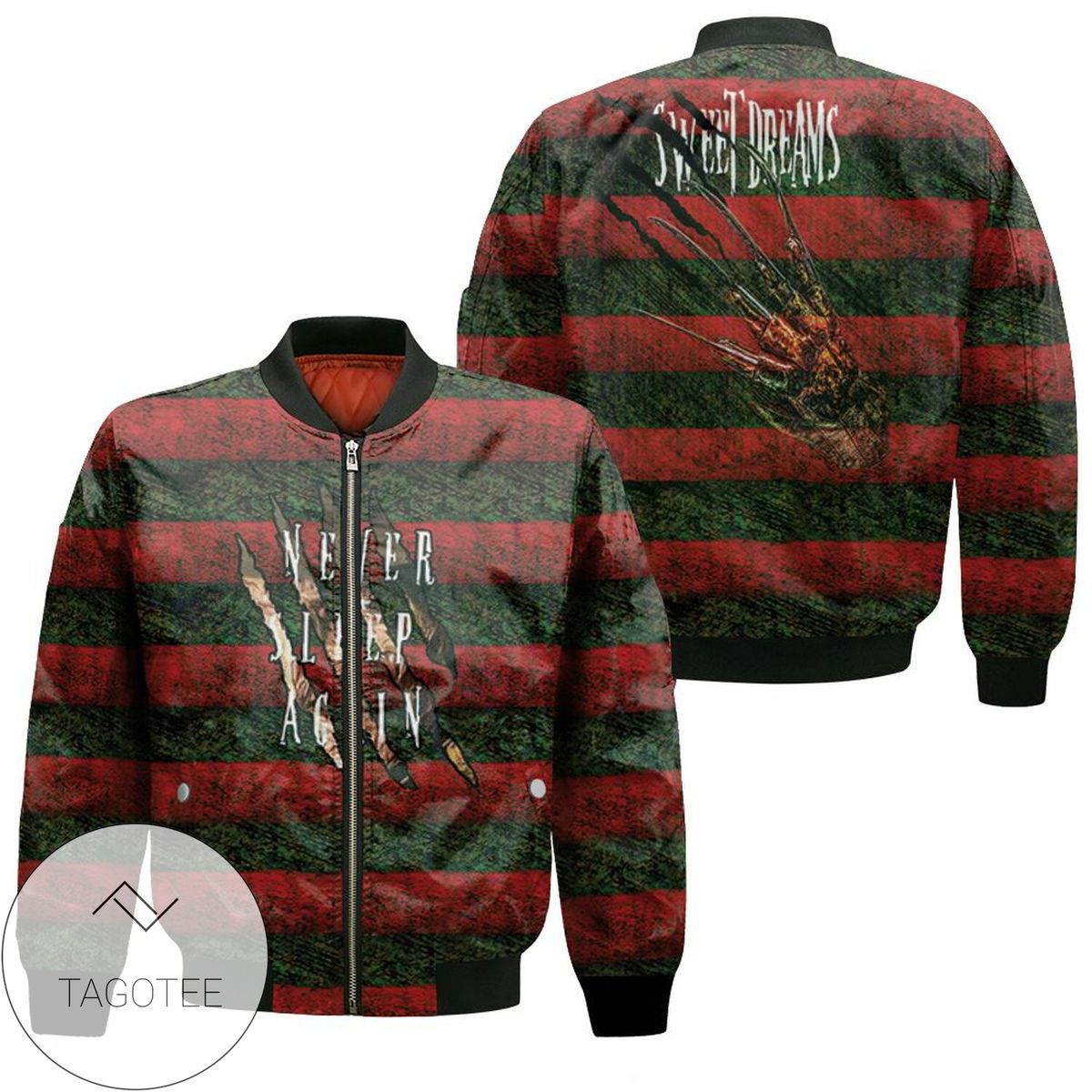 Freddy Krueger Never Sleep Again Sweet Dream Horror Film For Fan 3D Printed T Shirt 3D T Shirt Hoodie Sweater Jersey Bomber Jacket
