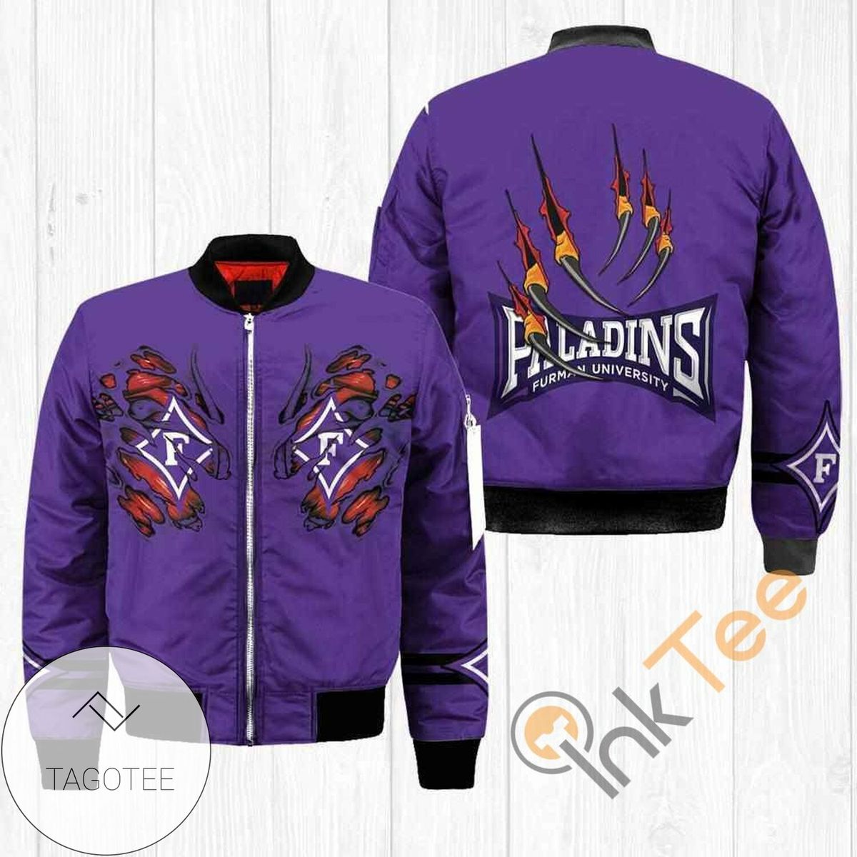 Furman Paladins NCAA Claws Apparel Best Christmas Gift For Fans Bomber Jacket