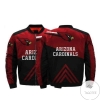 Great Arizona Cardinals Bomber Jacket Trend Coat Black On Red