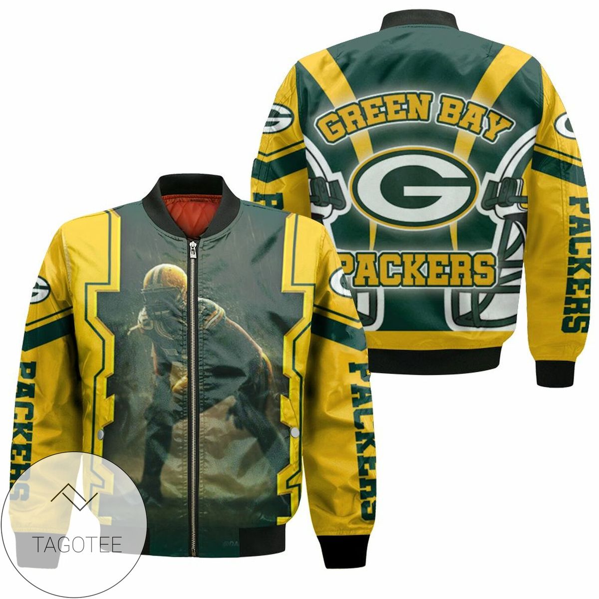 Green Bay Packers A. J. Hawk 50 For Fans Bomber Jacket