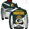 Green Bay Packers Bomber Jacket Green White