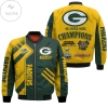 Green Bay Packers NFL Super Bowl Champions Custom Name Number Personalized Bomber Jacket Coat