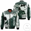 Green Bay Packers Snoopy Lover 3D Printed Bomber Jacket