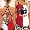 Green Day Grenade Logo Band Legends Signed 3D Printed Gift For Green Day Fan Net Backless Criss Cross Tanktop