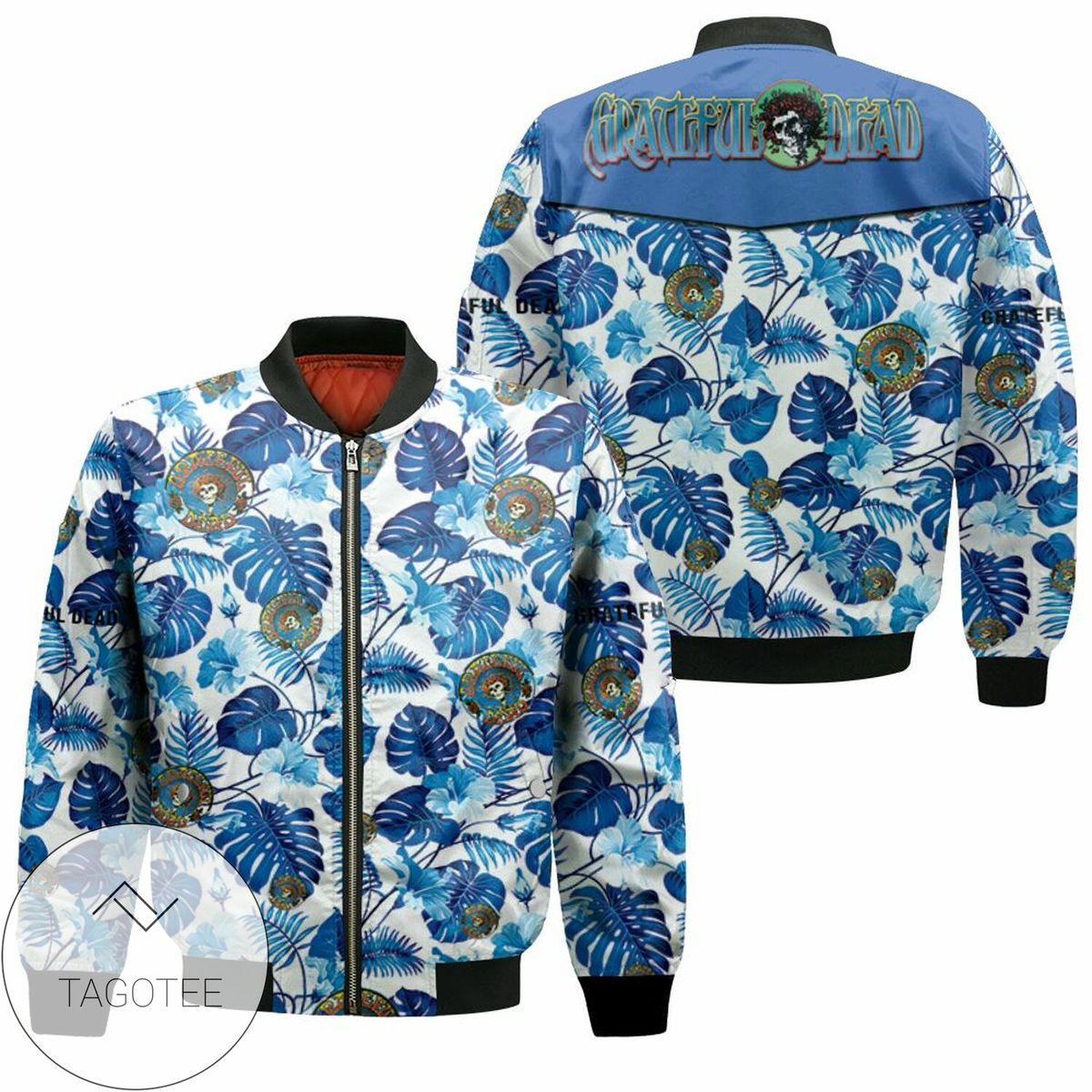 Hawaii Grateful Dead Blue All Over Printed For Fan 3D T Shirt Hoodie Sweater Jersey Bomber Jacket