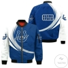 Indianapolis Colts 3d Bomber Jacket Graphic Curve