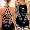 Jack Skellington I Am A Nightmare Dressed As A Daydream Halloween 3D Printed Gift For Jack Skellington Lovers 2 Net Backless Criss Cross Tanktop