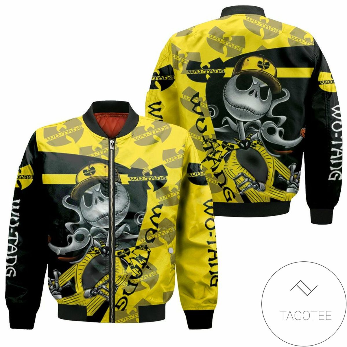 Jack Skellington Wu Tang Clan Halloween Hip Hop 3D Printed 3D T Shirt Hoodie Sweater Jersey Bomber Jacket