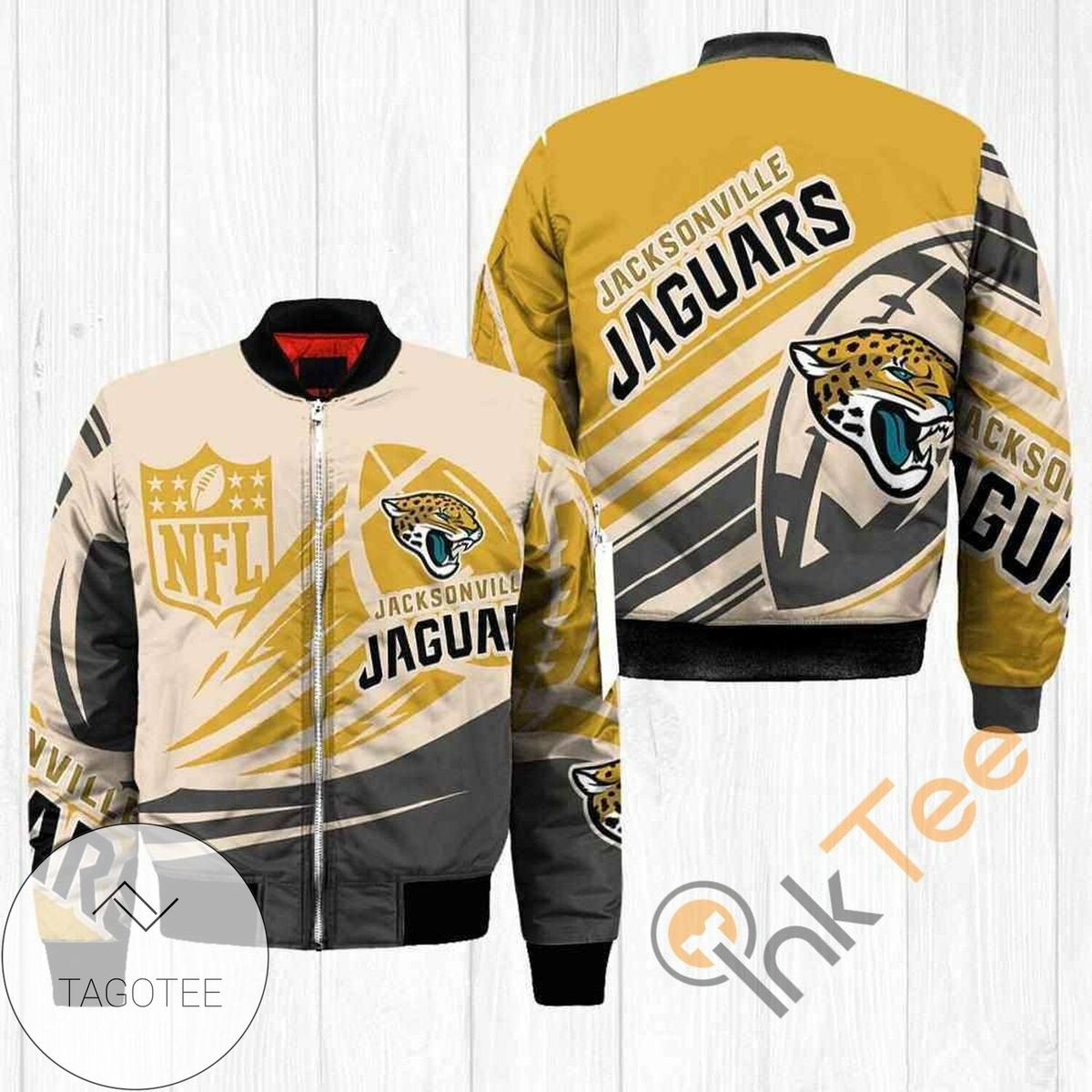 Jacksonville Jaguars NFL Balls Apparel Best Christmas Gift For Fans Bomber Jacket