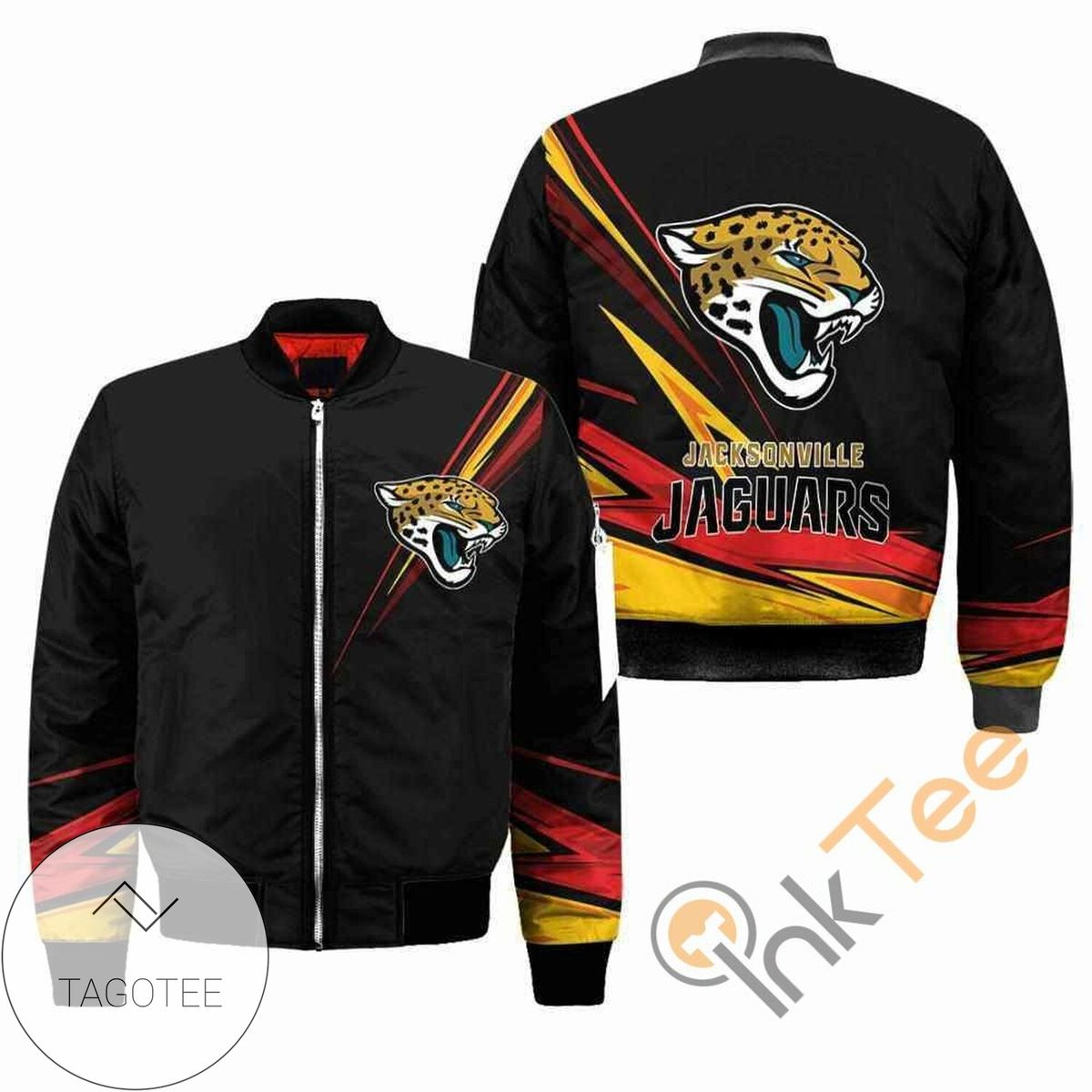 Jacksonville Jaguars NFL Black Apparel Best Christmas Gift For Fans Bomber Jacket