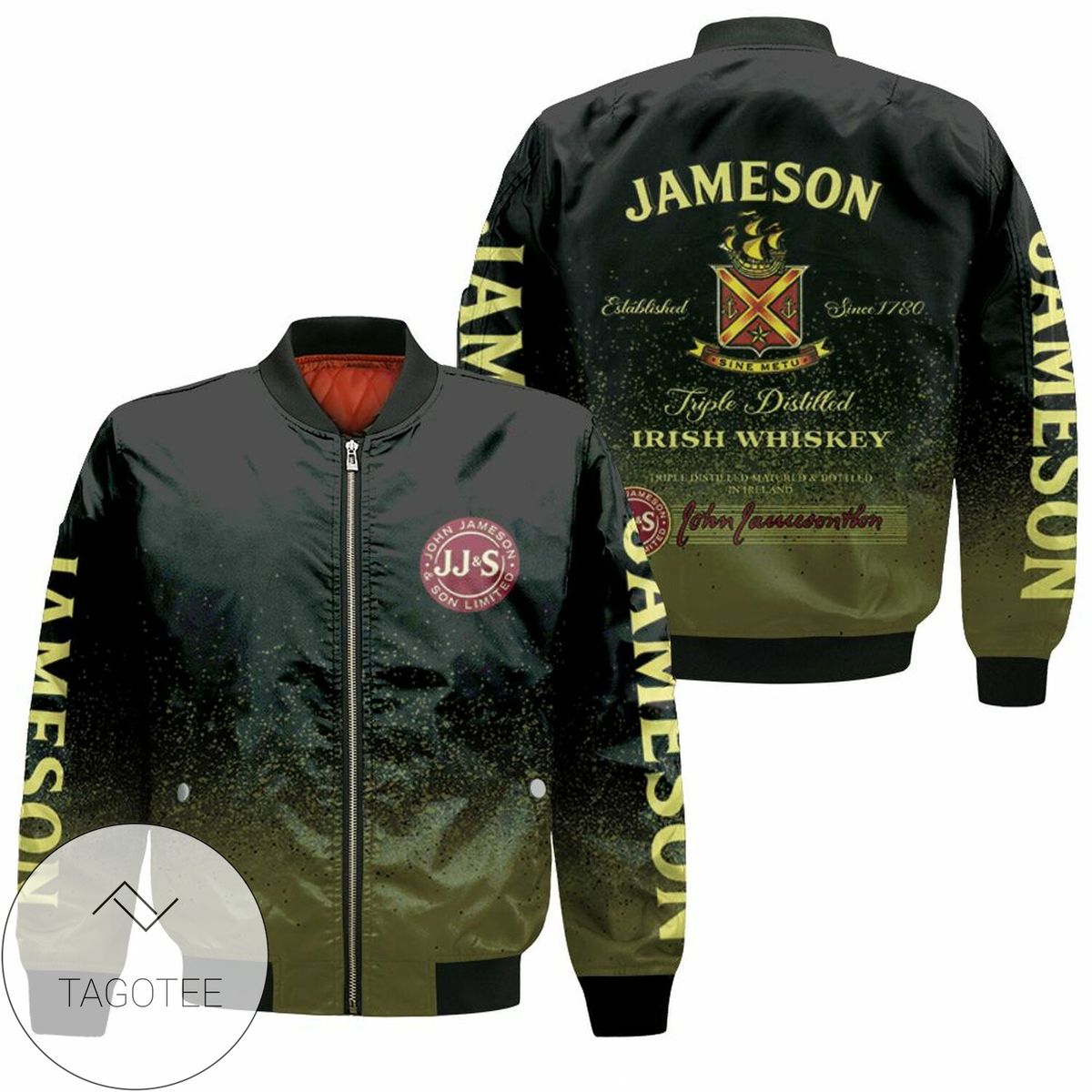 Jameson Irish Whiskey Triple Distilled Logo For Lovers 3D T Shirt Hoodie Sweater Jersey Bomber Jacket