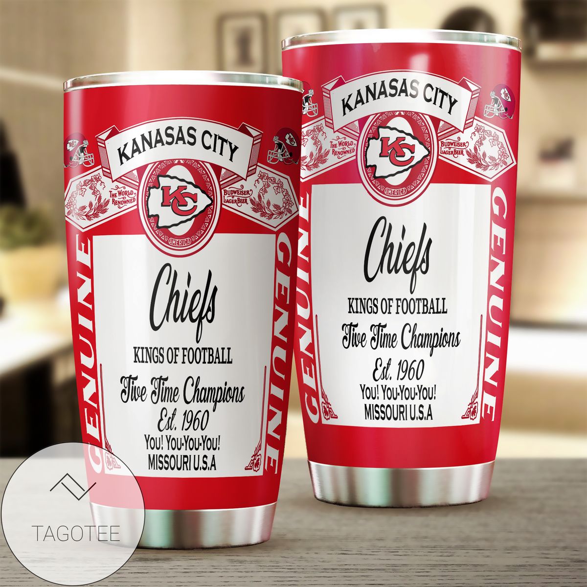 Kansas City Chiefs Budweiser Tumbler Cup