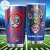 Kansas Jayhawks NCAA Grateful Dead Custom Name Stainless Steel Tumblers Cup 20 oz Drinkware Personalized Gifts