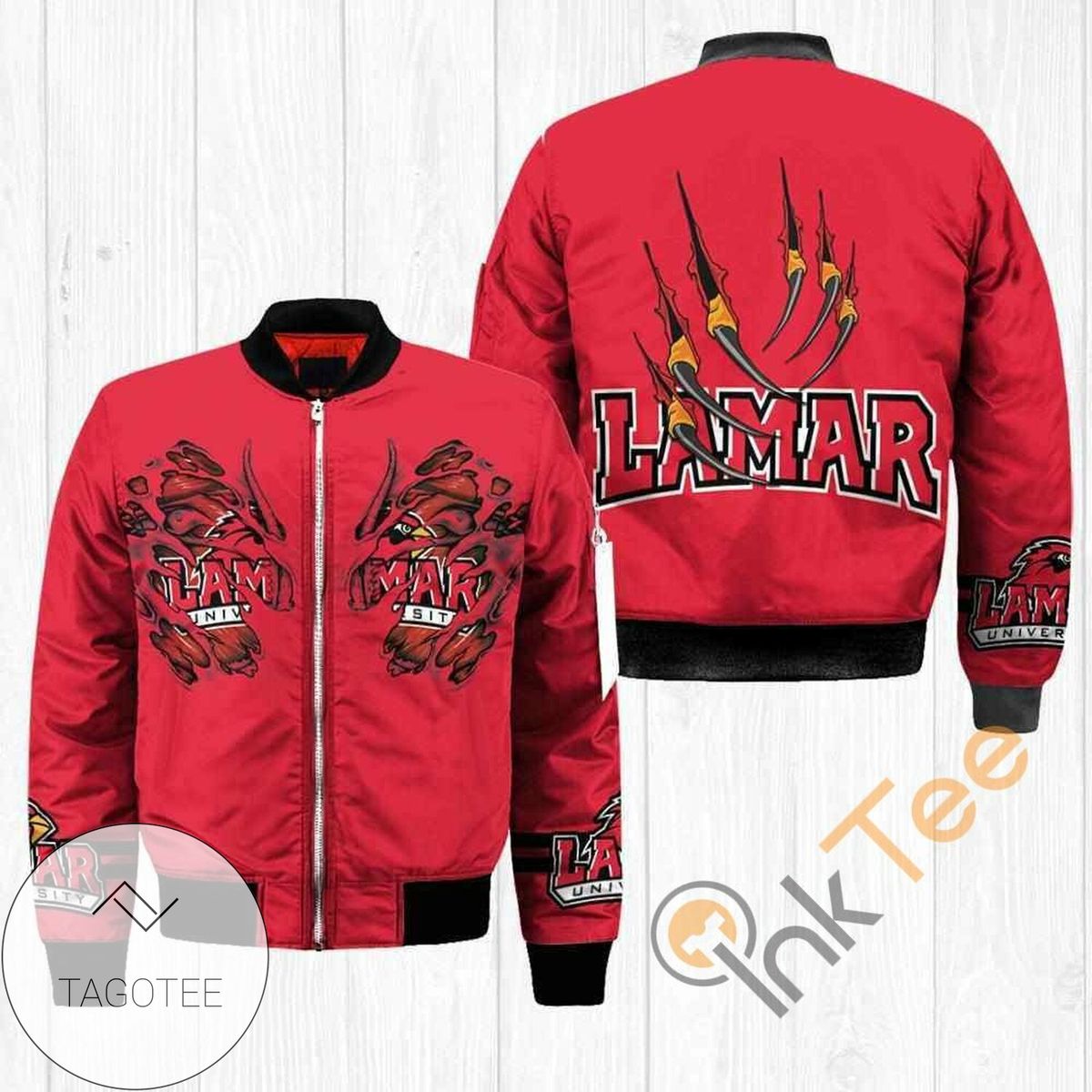 Lamar Cardinals NCAA Claws Apparel Best Christmas Gift For Fans Bomber Jacket