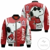 Los Angeles Angels Snoopy Lover 3D Printed Bomber Jacket