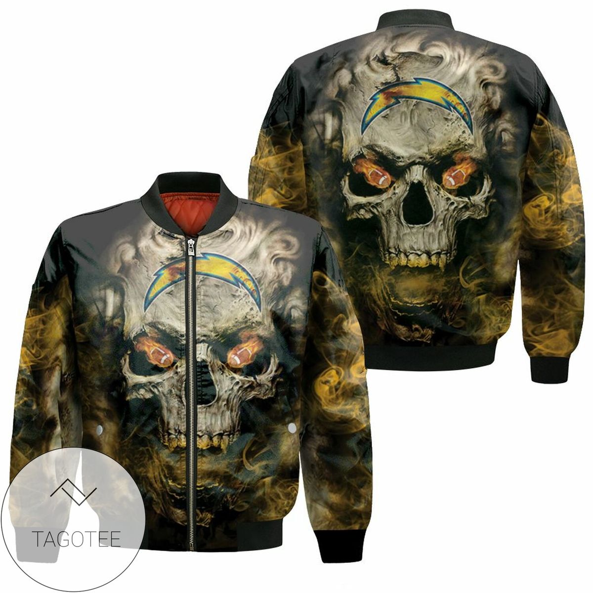 Los Angeles Chargers Skull Los Angeles Chargers 3D T Shirt Hoodie Sweater Jersey Bomber Jacket