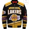 Los Angeles Lakers 3d Bomber Jacket Style #1 Winter Coat