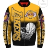 Los Angeles Lakers 3d Bomber Jacket Style #2 Winter Coat