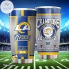 Los Angeles Rams NFL Divisional Round Champions 2021 Custom Name Stainless Steel Tumblers Cup 20 oz Drinkware Personalized Gifts