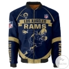 Los Angeles Rams Running Man 3d Printed Unisex Bomber Jacket