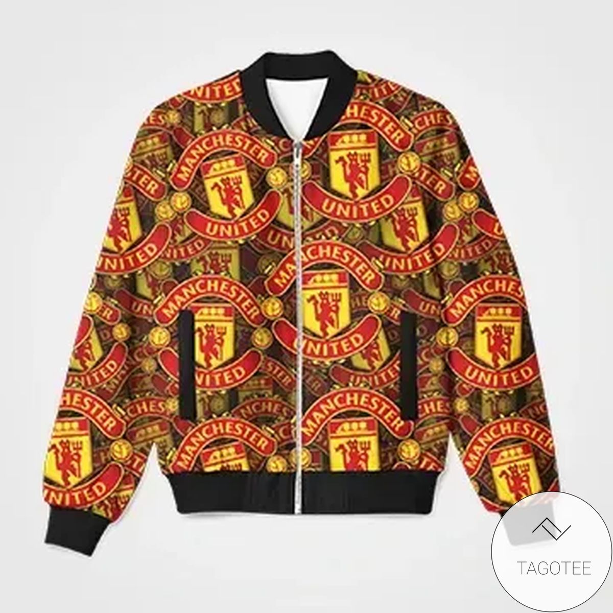 Manchester United All Over 3d Printed Unisex Bomber Jacket