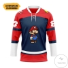 Mario Sports Custom Name Custom Number Hockey Jersey