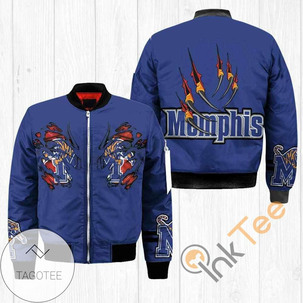 Memphis Tigers NCAA Claws Apparel Best Christmas Gift For Fans Bomber Jacket