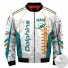 Miami Dolphins Professional Team 3d Printed Unisex Bomber Jacket