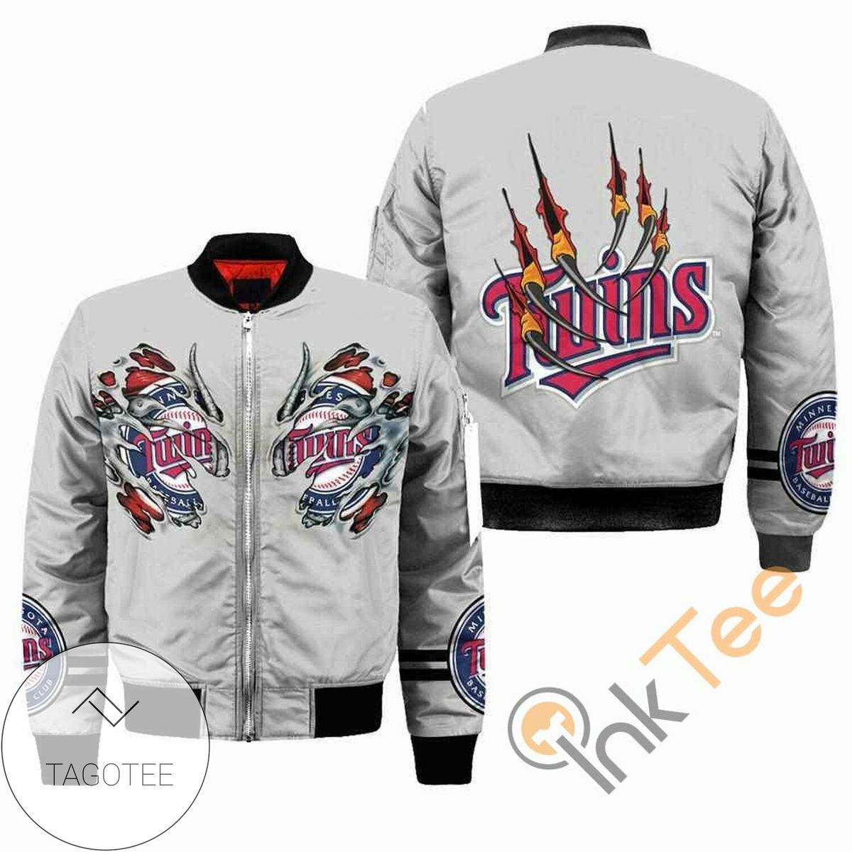 Minnesota Twins MLB Claws Apparel Best Christmas Gift For Fans Bomber Jacket