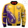 Minnesota Vikings 3d Bomber Jacket Winter Coat