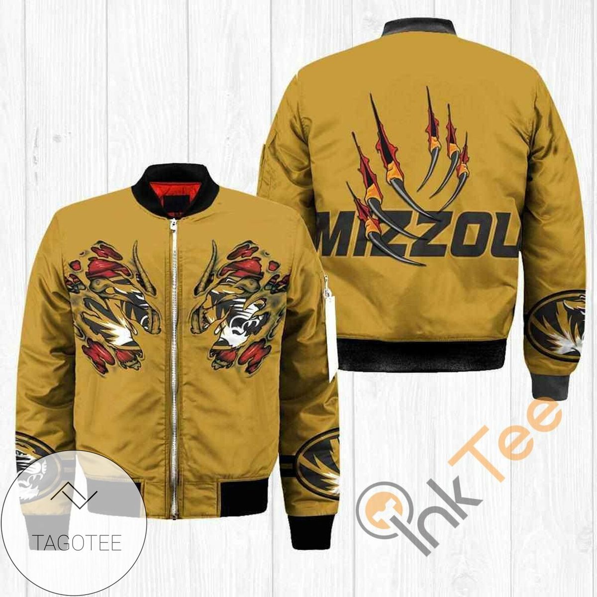 Missouri Tigers NCAA Claws Apparel Best Christmas Gift For Fans Bomber Jacket
