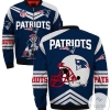 New England Patriots 3d Bomber Jacket Style #4 Winter Coat
