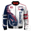 New England Patriots 3d Bomber Jacket Winter Coat