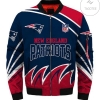 New England Patriots Bomber Jacket Navy And Red