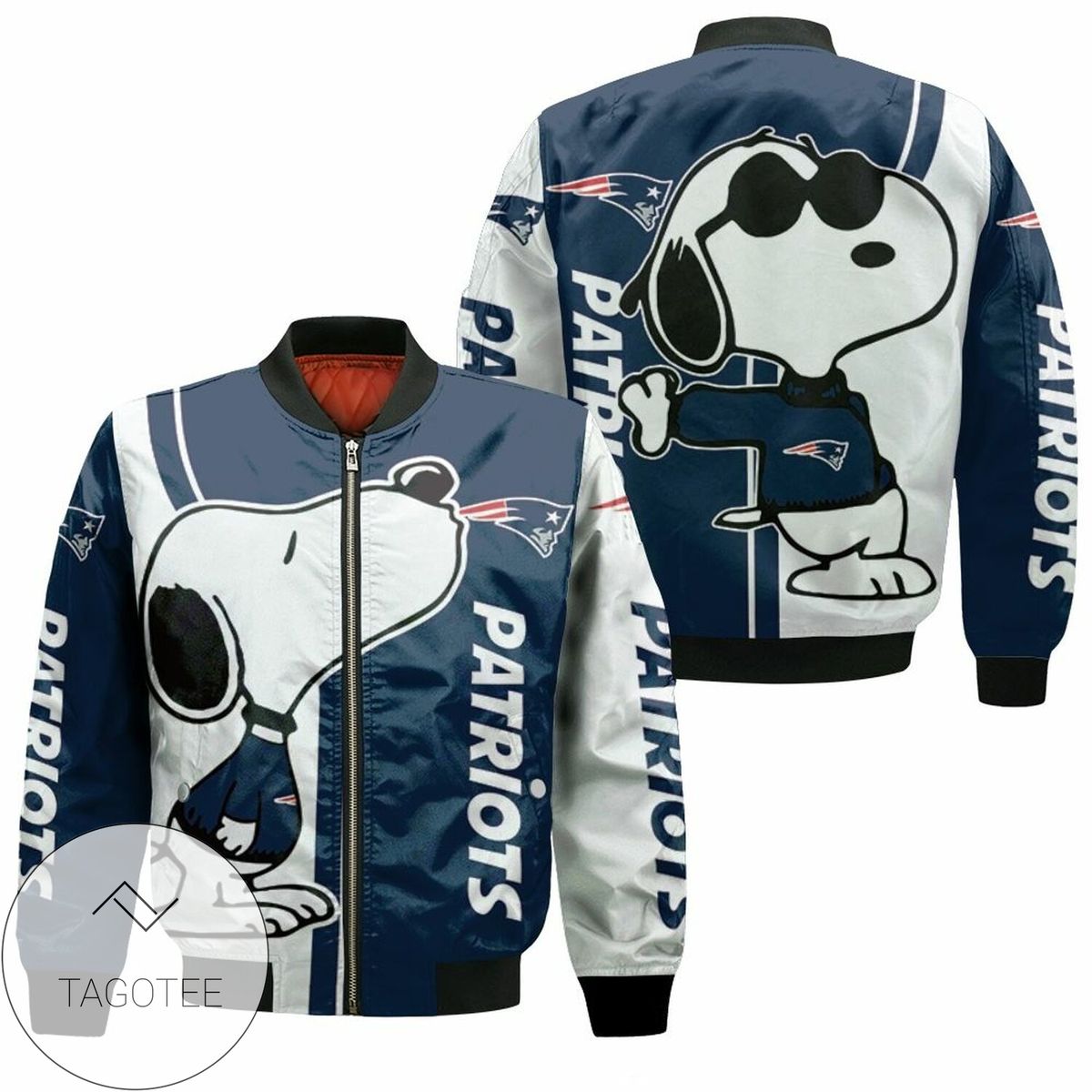 New England Patriots Snoopy Lover 3D Printed Bomber Jacket