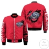 New Orleans Pelicans Ruby 3d Printed Unisex Bomber Jacket