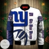New York Giants White 3d Printed Unisex Bomber Jacket