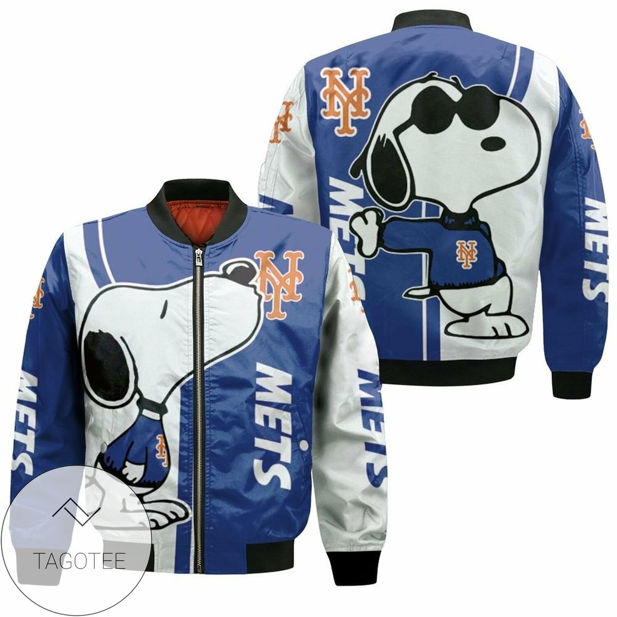 New York Mets Snoopy Lover 3D Printed Bomber Jacket