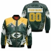 Nfl Green Bay Packers Lightning 3D Personalized 1 Bomber Jacket