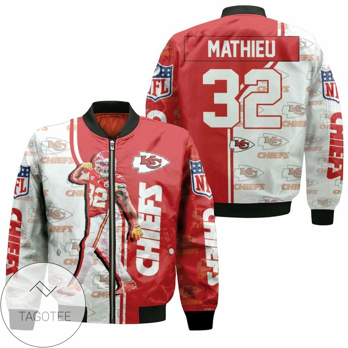 Nfl Kansas City Chiefs Tyrann Mathieu Great Player 32 3D T Shirt Hoodie Sweatshirt Bomber Jacket