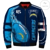 Nlf Los Angles Chargers 3d Printed Unisex Bomber Jacket