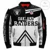 Oakland Oakland Raiders 3d Printed Full-zip Sport 3d Bomber Jacket