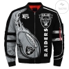 Oakland Raiders 3d Bomber Jacket Winter Coat