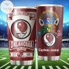 Oklahoma Sooners NCAA Grateful Dead Custom Name Stainless Steel Tumblers Cup 20 oz Drinkware Personalized Gifts